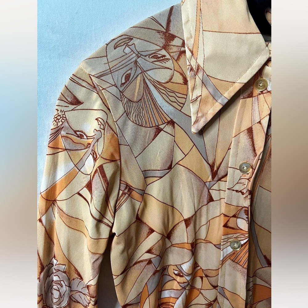 Abstract Art Print Scarf View 4